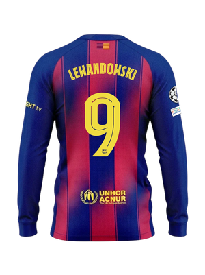 LEWANDOWSKI | UCL Camiseta hombre primera equipación 25/26 FC Barcelona Manga larga