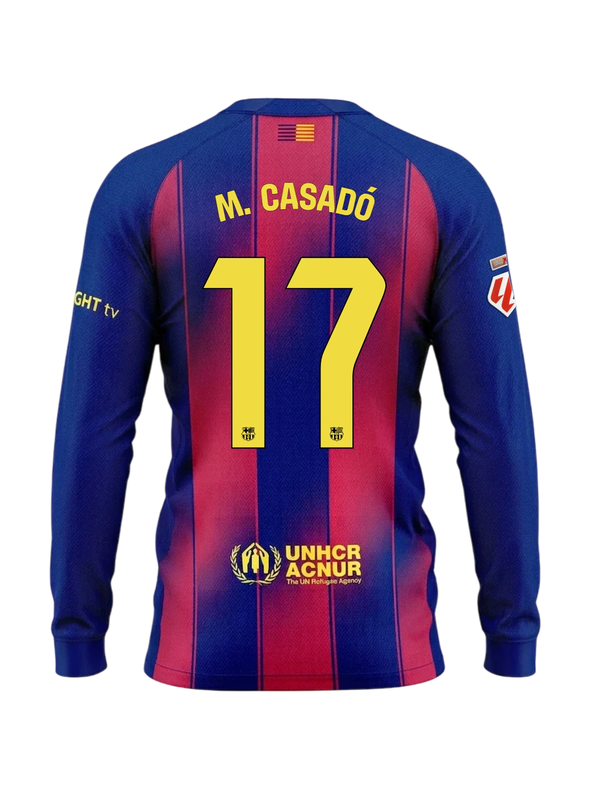M. CASADÓ | La Liga Men's home jersey 25/26 FC Barcelona Long-sleeve Long-sleeve