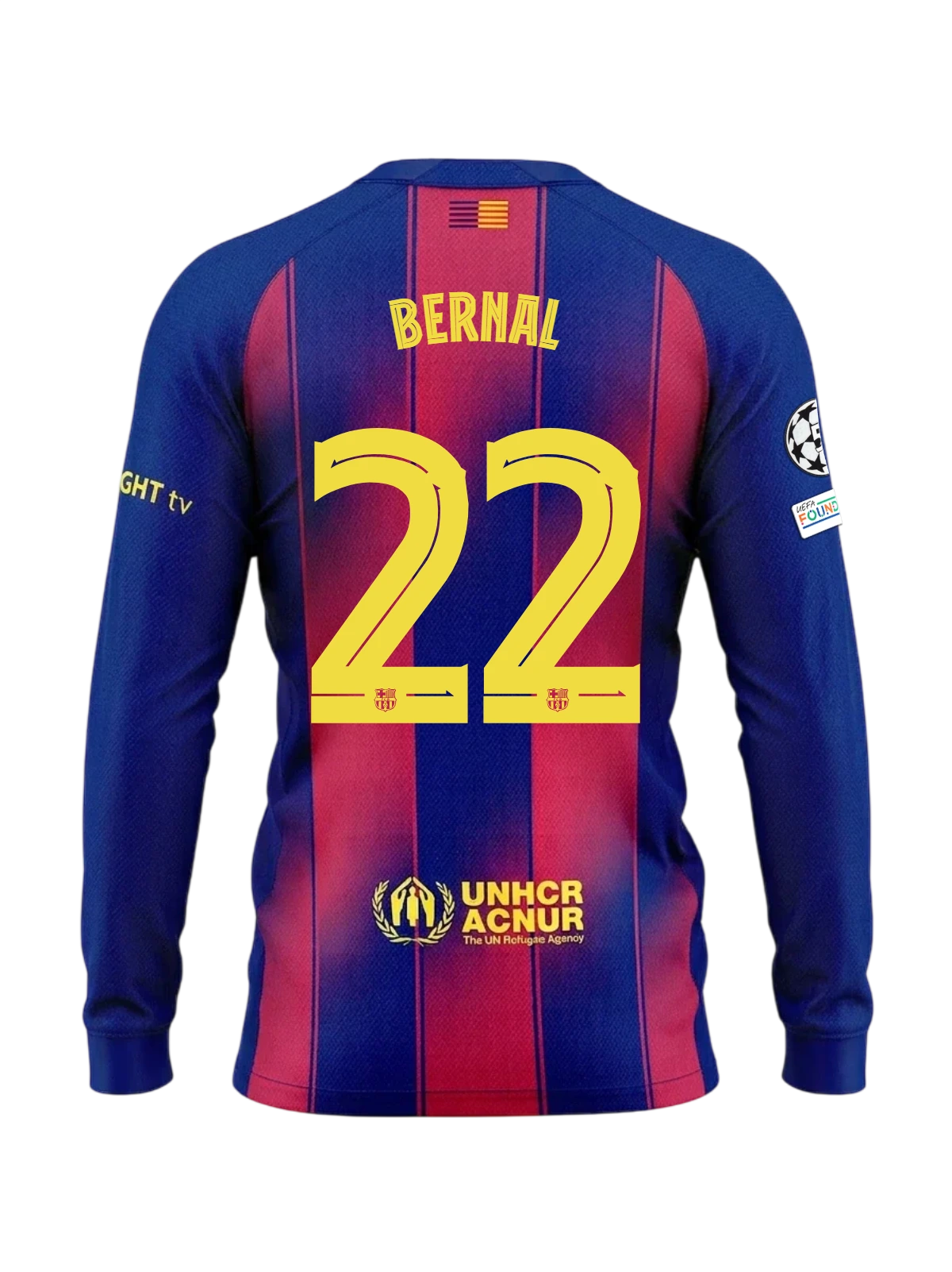MARC BERNAL | UCL Men's home jersey 25/26 FC Barcelona Long-sleeve