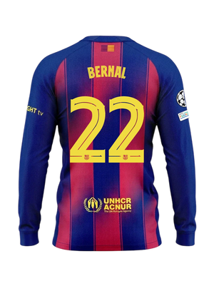 MARC BERNAL | UCL Camiseta primera equipación 25/26 FC Barcelona Manga Larga