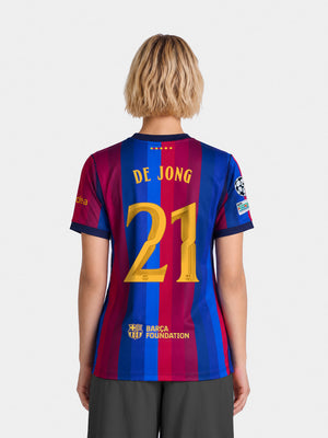 DE JONG | UCL Women's home jersey 26/27 FC Barcelona