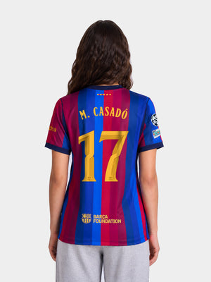 M. CASADÓ | UCL Women's home jersey 26/27 FC Barcelona