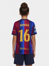 RODRIGO | UCL ジュニア ホームユニフォーム 26/27 FC Barcelona - プレイヤーズエディション