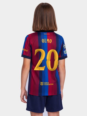 DANI OLMO | UCL Junior's home jersey 26/27 FC Barcelona - Player Edition