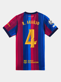 R. ARAUJO | UCL Camiseta junior primera equipación 26/27 FC Barcelona
