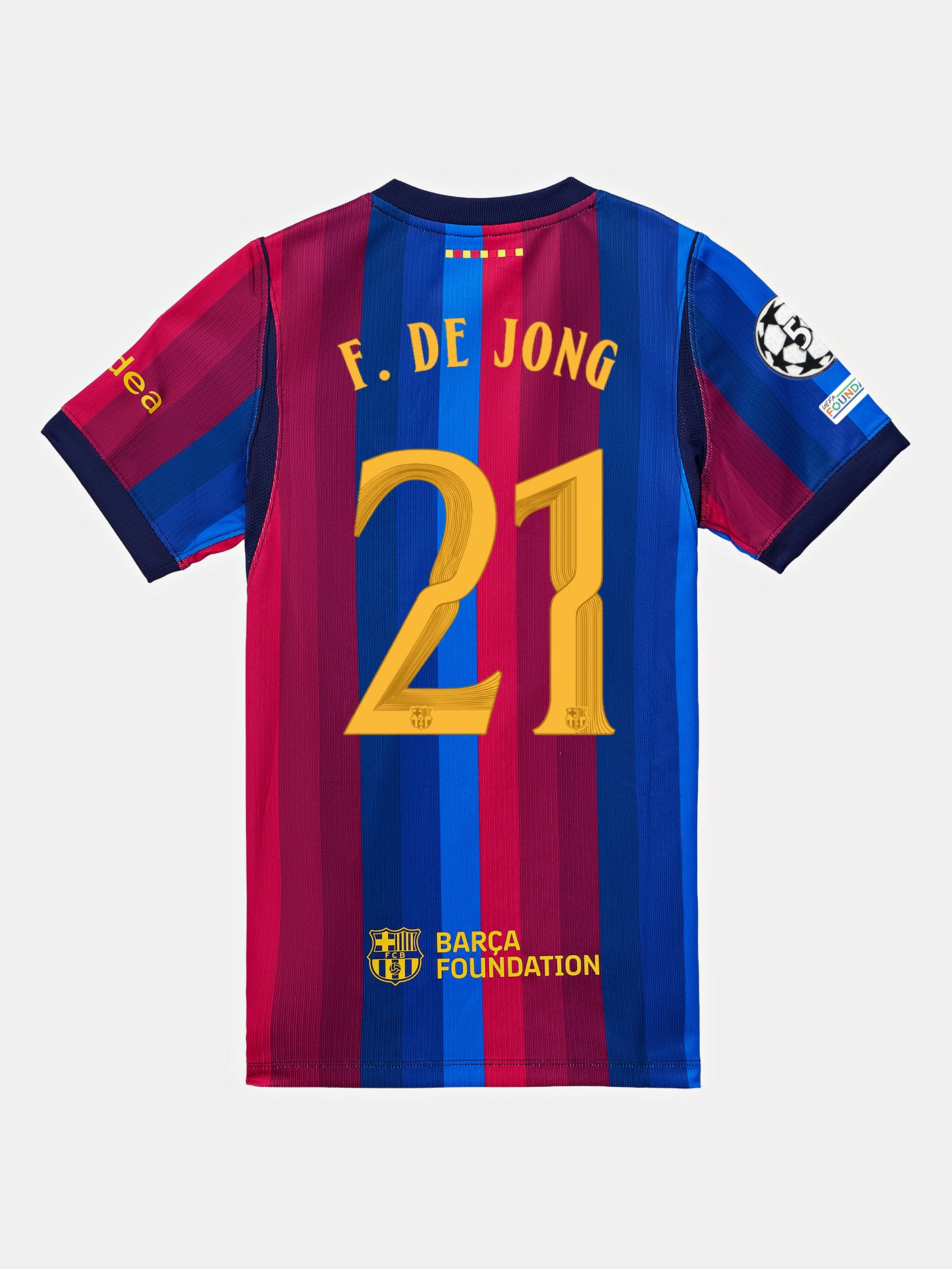 F. DE JONG | UCL Camiseta junior primera equipación 26/27 FC Barcelona