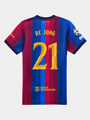 DE JONG | UCL Junior's home jersey 26/27 FC Barcelona