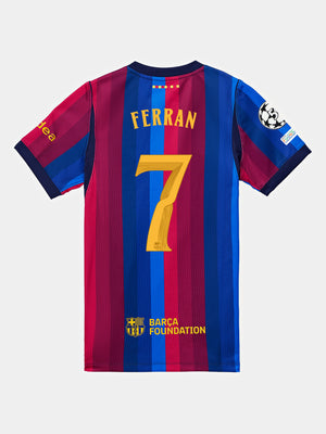 FERRAN | UCL Junior's home jersey 26/27 FC Barcelona