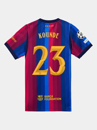 KOUNDE | UCL Camiseta junior primera equipación 26/27 FC Barcelona