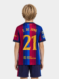 F. DE JONG | UCL Junior's home jersey 26/27 FC Barcelona - Player Edition
