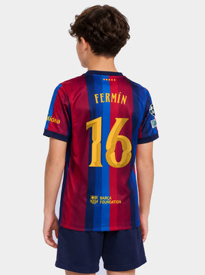 FERMÍN | UCL Maillot junior domicile 26/27 FC Barcelona - Édition Joueur