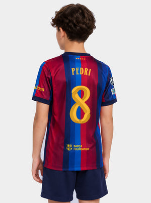 PEDRI | UCL Maillot junior domicile 26/27 FC Barcelona - Édition Joueur