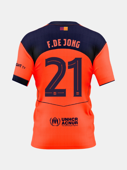 F. DE JONG | Conjunto Niño/a Pequeño/a tercera equipación 25/26 T90 FC Barcelona