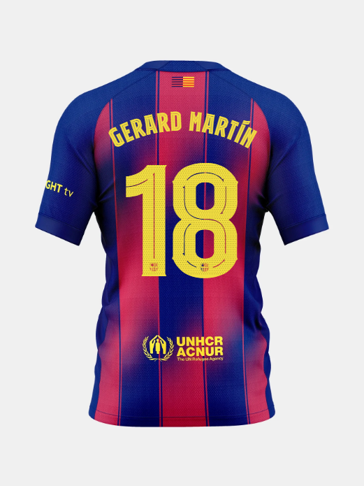 GERARD MARTIN | Conjunto Niño/a Pequeño/a primera equipación 25/26 FC Barcelona