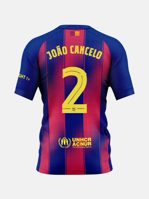 JOÃO CANCELO | Younger kids home kit 25/26 FC Barcelona