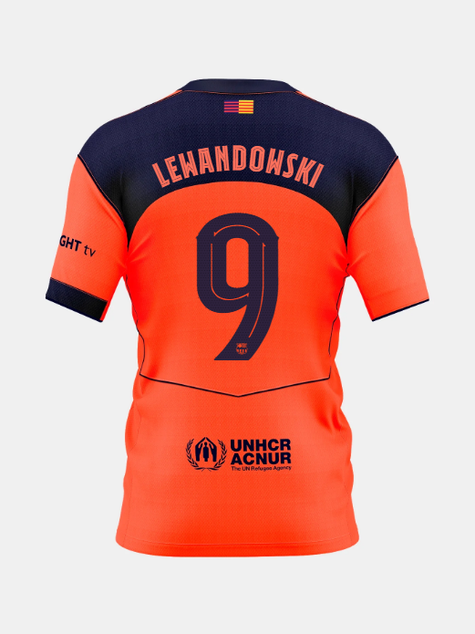 LEWANDOWSKI | Conjunto Niño/a Pequeño/a tercera equipación 25/26 T90 FC Barcelona
