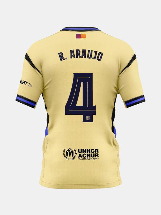 R. ARAUJO | Conjunto Niño/a Pequeño/a segunda equipación 25/26 FC Barcelona x Kobe Bryant