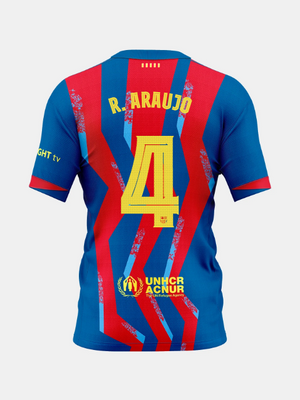R. ARAUJO |Conjunt quart equipament 25/26 FC Barcelona - Nen/a Petit/a