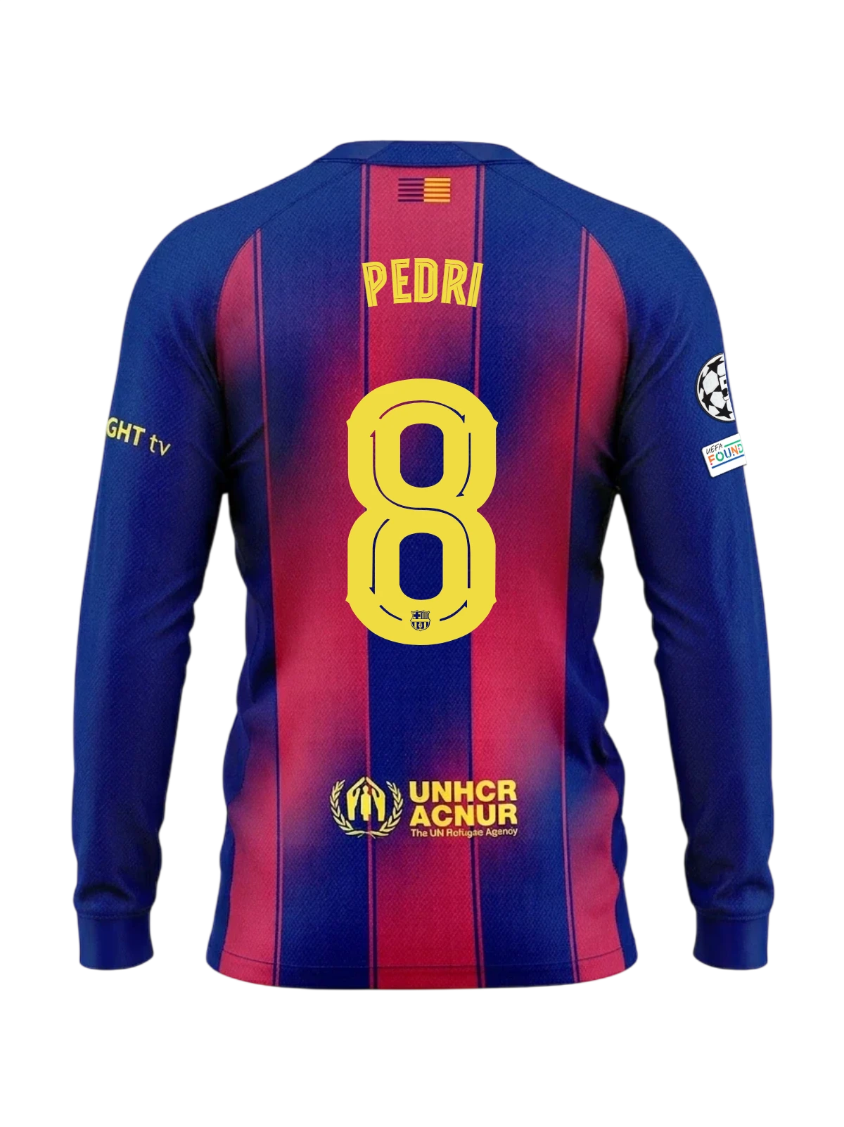 PEDRI | UCL Camiseta hombre primera equipación 25/26 FC Barcelona Manga larga