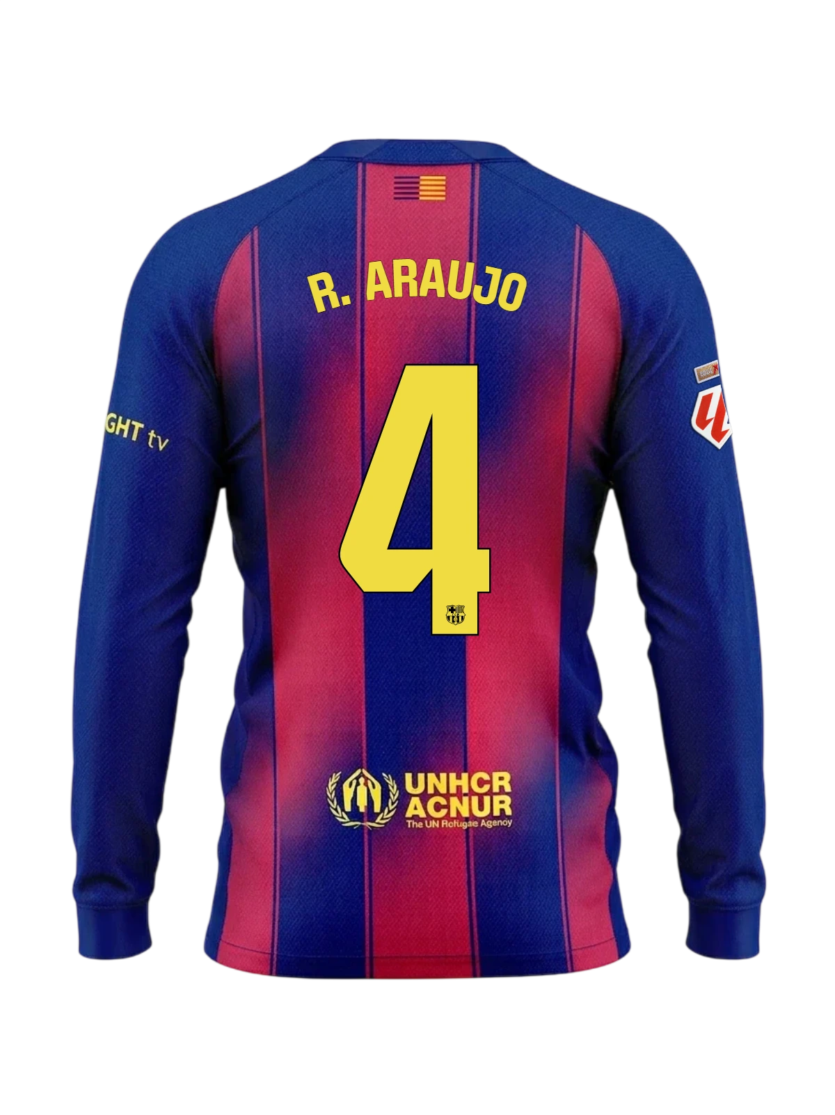 R. ARAUJO | La Liga Camiseta hombre primera equipación 25/26 FC Barcelona Manga larga