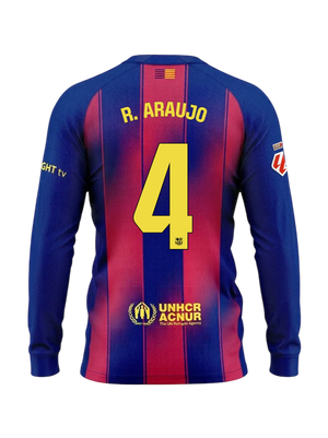 R. ARAUJO | La Liga Maillot homme domicile 25/26 FC Barcelona Manches longues