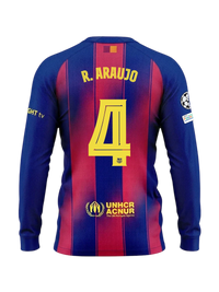 R. ARAUJO | UCL Maillot homme domicile 25/26 FC Barcelona Manches longues