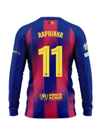 RAPHINHA | UCL Maillot homme domicile 25/26 FC Barcelona Manches longues