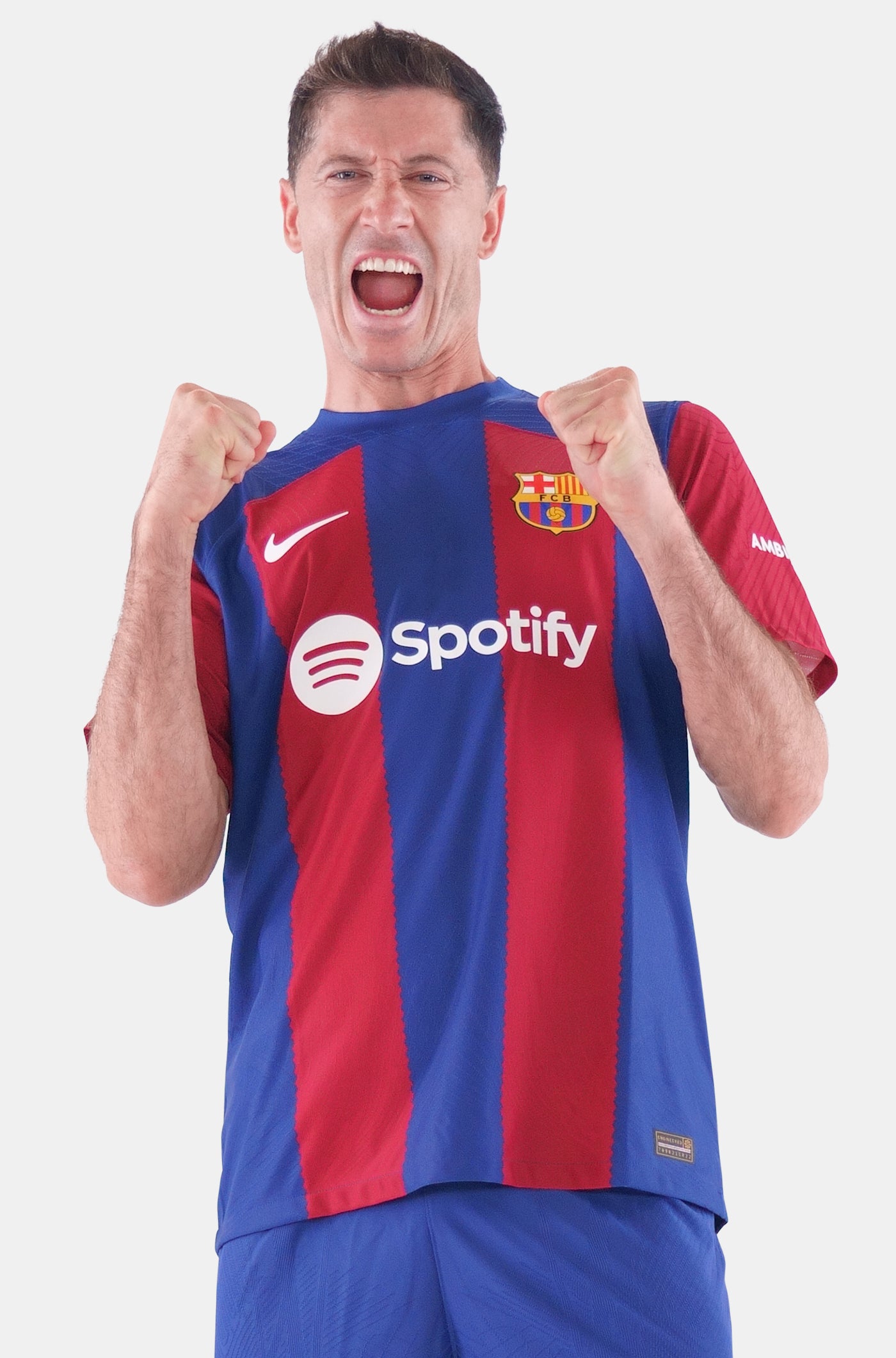 UCL Camiseta 1ª equipación FC Barcelona 23/24 Edición Jugador - LEWANDOWSKI