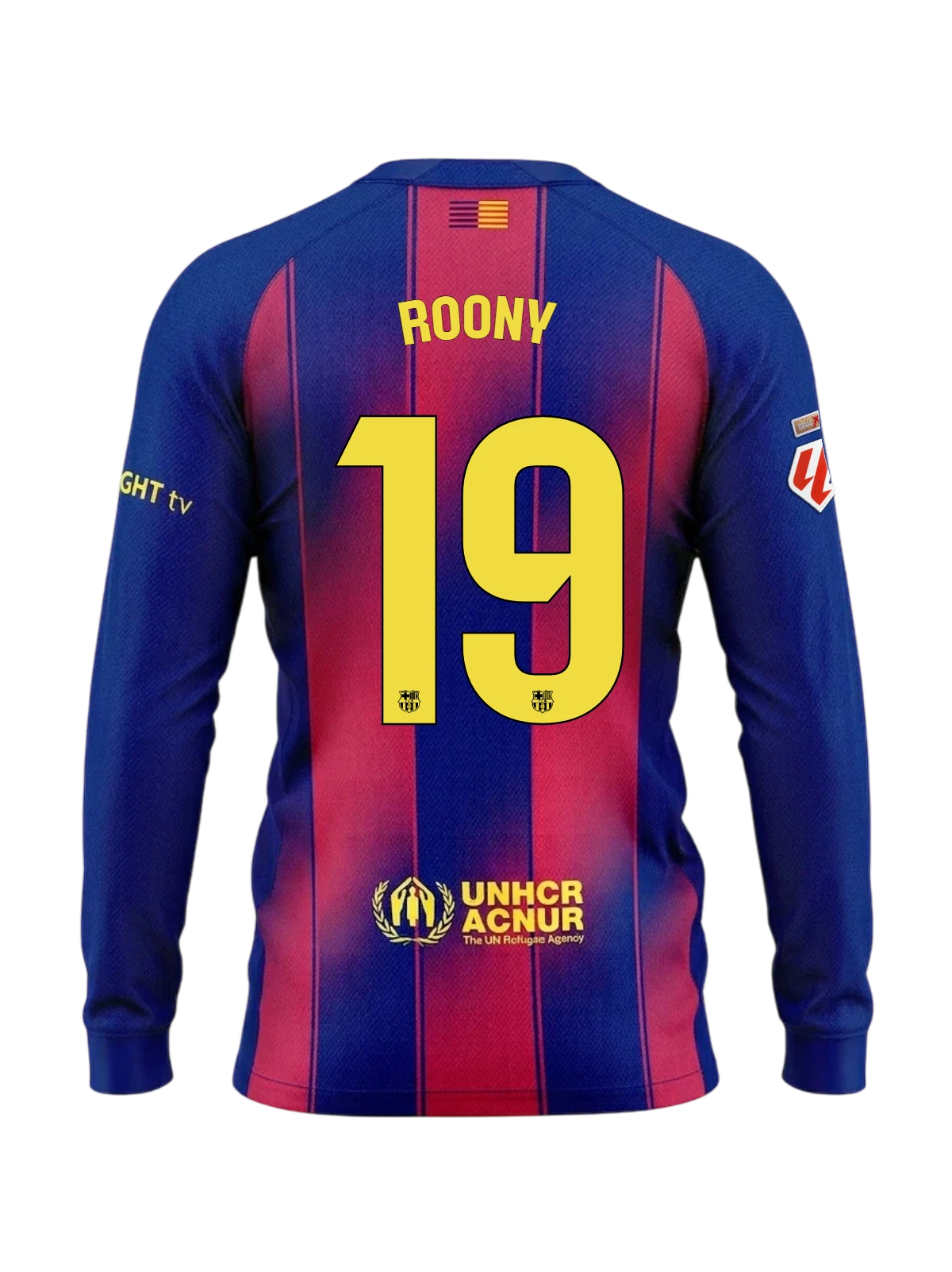 ROONY | La Liga Men's home jersey 25/26 FC Barcelona Long-sleeve