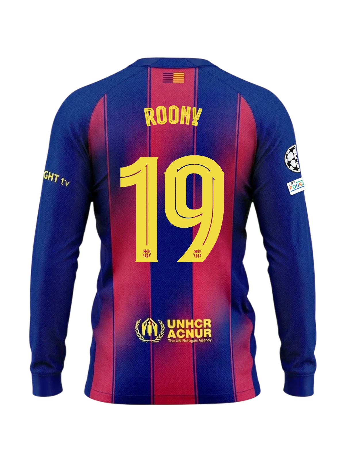 ROONY | UCL Men's home jersey 25/26 FC Barcelona Long-sleeve