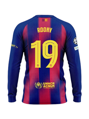 ROONY | UCL Men's home jersey 25/26 FC Barcelona Long-sleeve