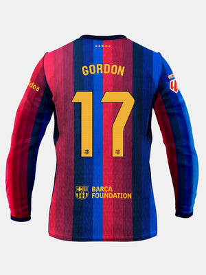 GORDON | La Liga Camiseta hombre primera equipación 26/27 FC Barcelona - Manga larga