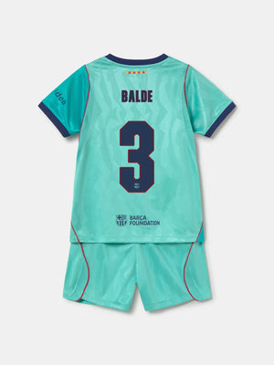 BALDE | Conjunto niño/a pequeño/a tercera equipación 26/27 FC Barcelona