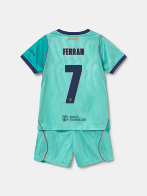 FERRAN | Conjunto niño/a pequeño/a tercera equipación 26/27 FC Barcelona