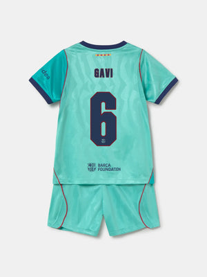 GAVI | Conjunto niño/a pequeño/a tercera equipación 26/27 FC Barcelona