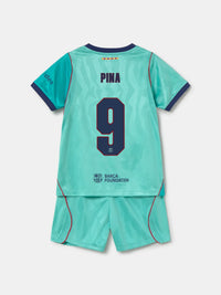 PINA | Conjunto niño/a pequeño/a tercera equipación 26/27 FC Barcelona