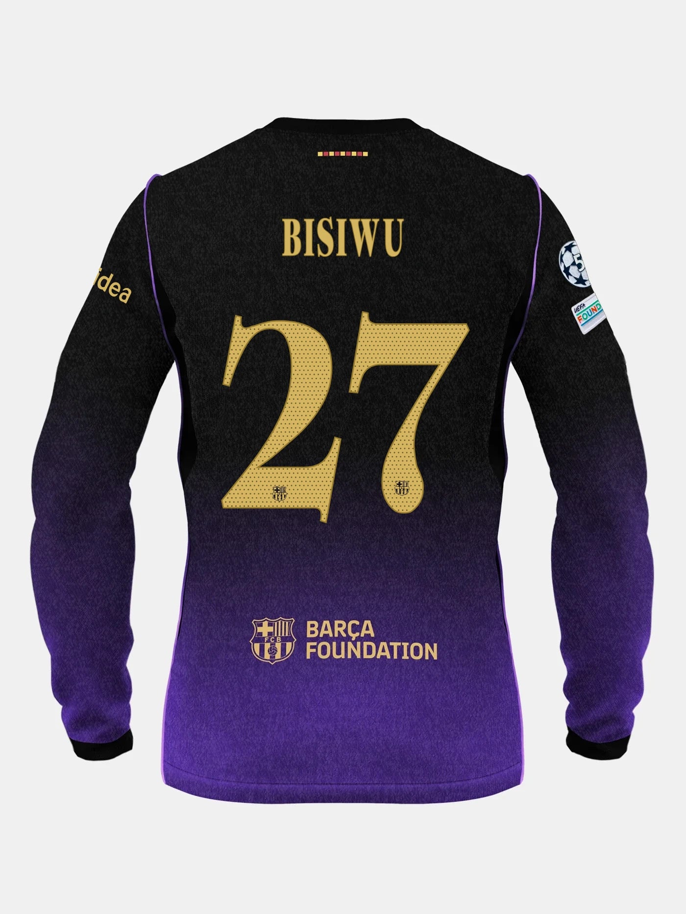 BISIWU | UCL  Men's away jersey FC Barcelona x Kobe Bryant - Long Sleeve 26/27