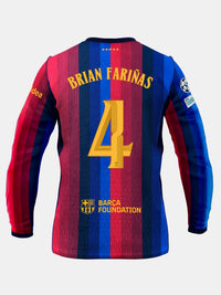 BRIAN FARIÑAS | UCL Maillot homme domicile 26/27 FC Barcelona - Manches longues
