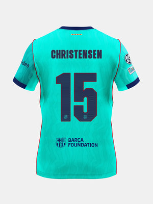 CHRISTENSEN | UCL Camiseta junior tercera equipación 26/27 FC Barcelona - Edición Jugador
