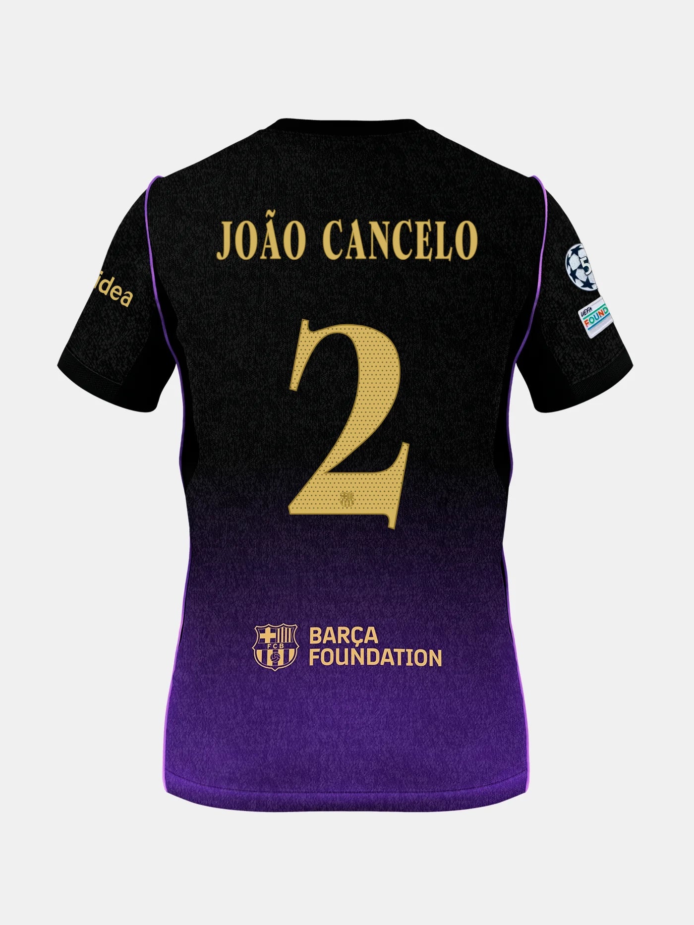 JOÃO CANCELO | UCL Camiseta junior segunda equipación 26/27 FC Barcelona x Kobe Bryant - Edición Jugador