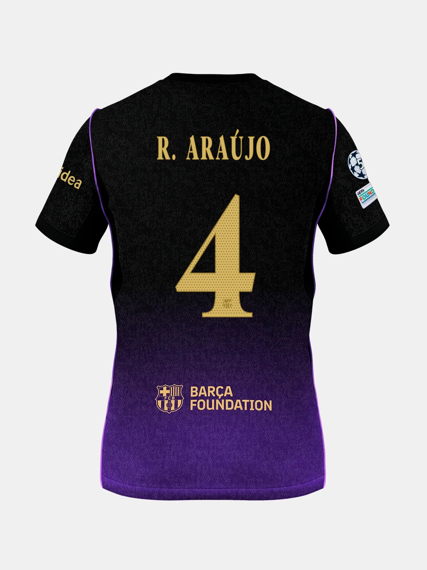 R. ARAUJO | UCL Camiseta junior segunda equipación 26/27 FC Barcelona x Kobe Bryant - Edición Jugador