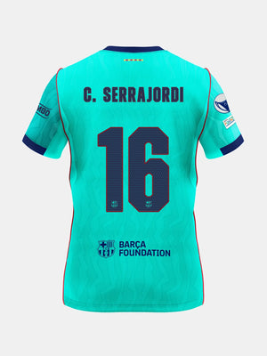 SERRAJORDI | UWCL Camiseta mujer tercera equipación 26/27 FC Barcelona - Edición Jugador