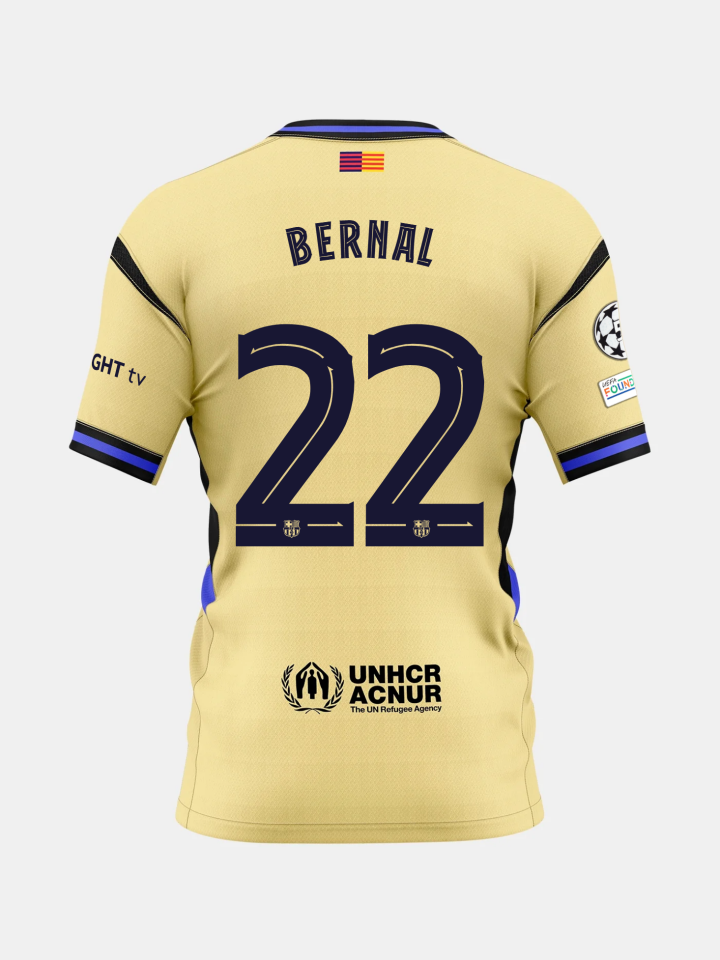 MARC BERNAL | UCL Junior away jersey 25/26 FC Barcelona x Kobe Bryant
