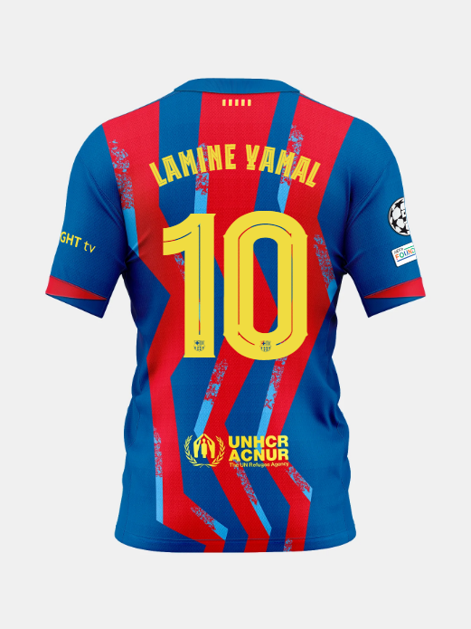 LAMINE YAMAL | UCL Maillot Fourth 25/26 FC Barcelona - Édition Joueur
