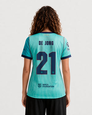 DE JONG | UCL Camiseta mujer tercera equipación 26/27 FC Barcelona