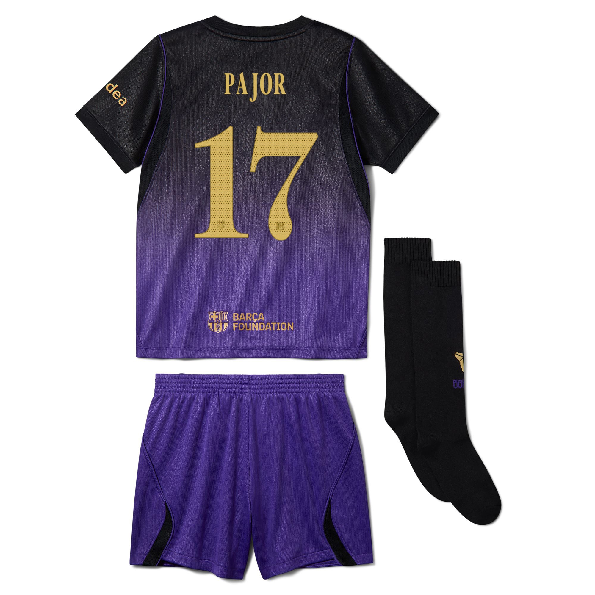 PAJOR | Conjunto niño/a pequeño/a segunda equipación 26/27 FC Barcelona x Kobe Bryant