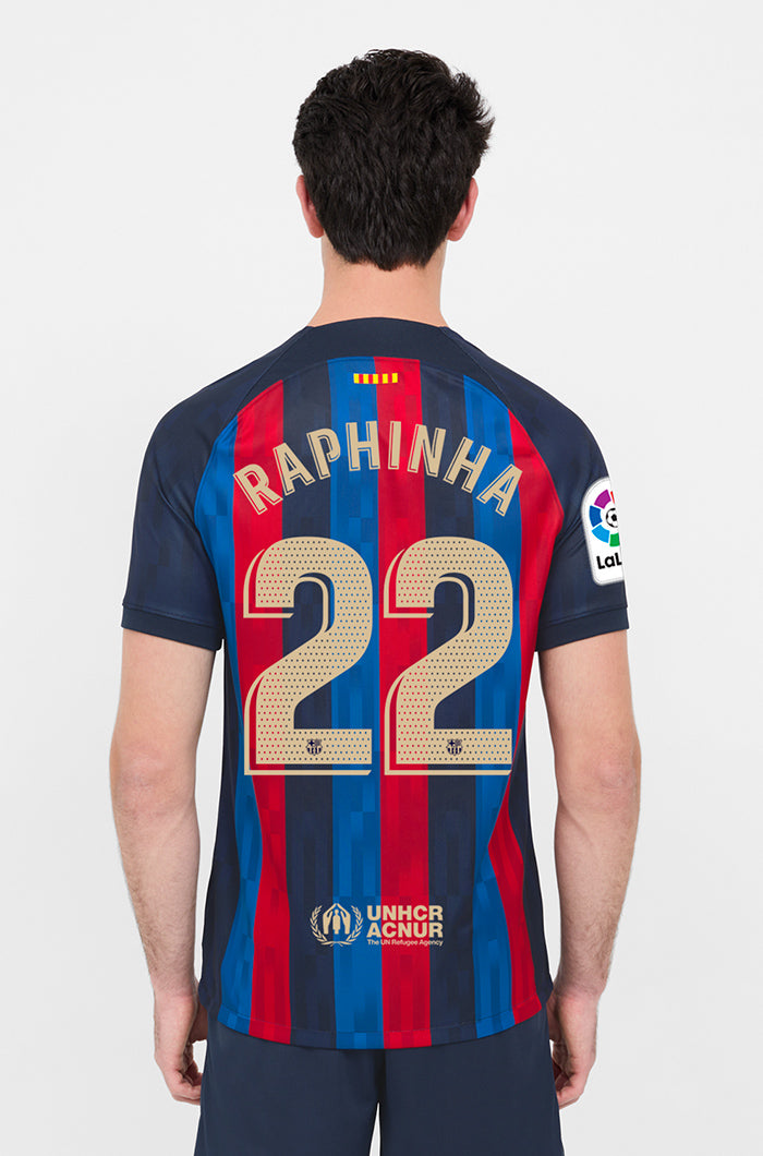 LFP - FC Barcelona home shirt 22/23 - RAPHINHA