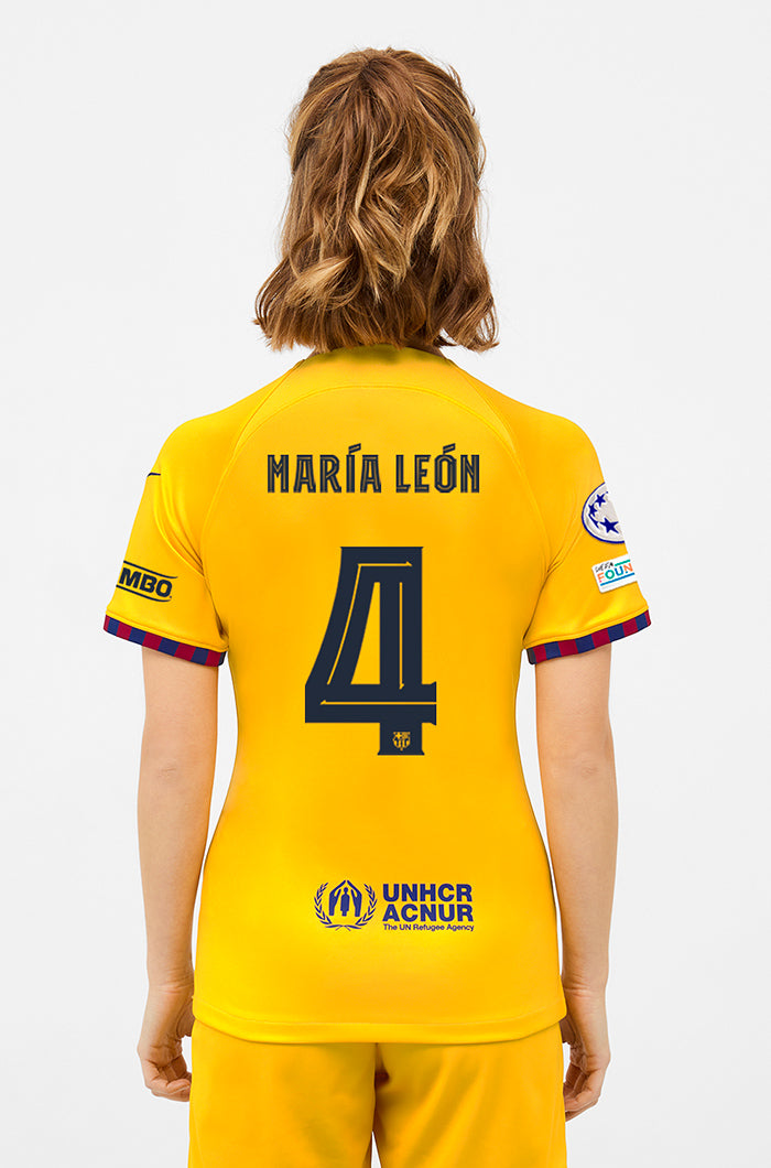 UWCL - Camiseta 4ª equipación FC Barcelona 22/23 - Mujer - MARÍA LEÓN