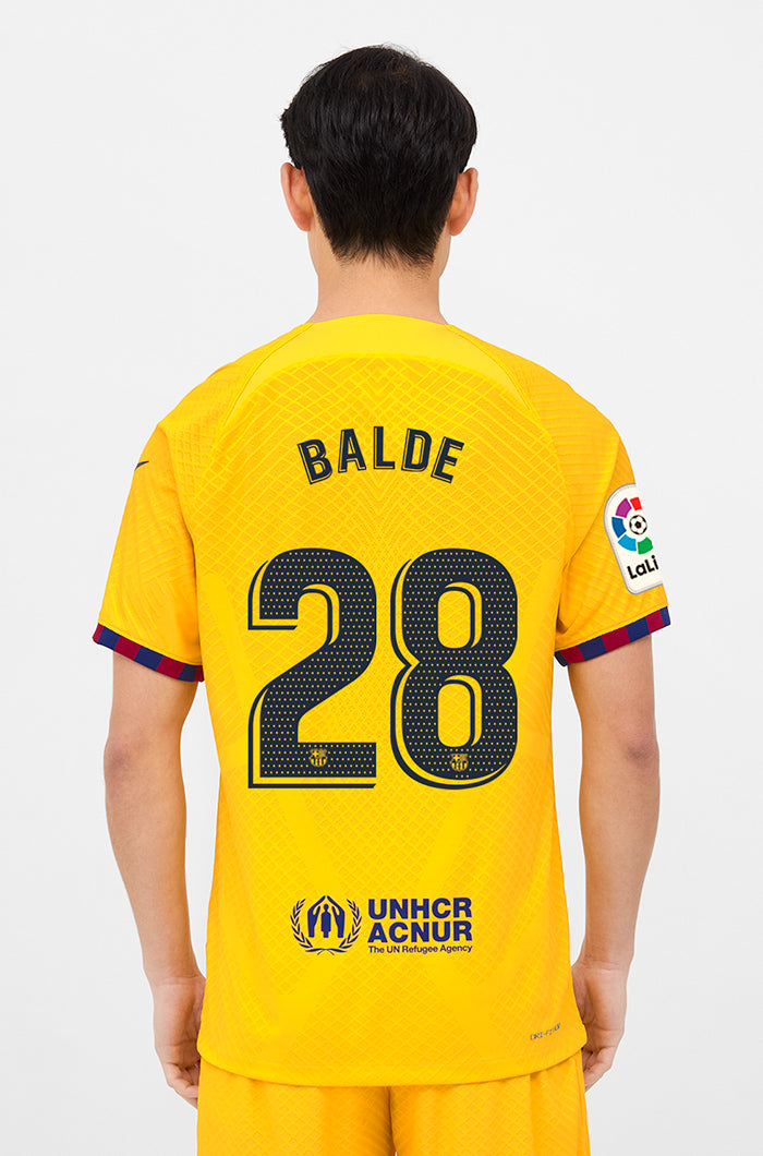 LFP - Maillot quatrième FC Barcelone 22/23 Édition Joueur - BALDE
