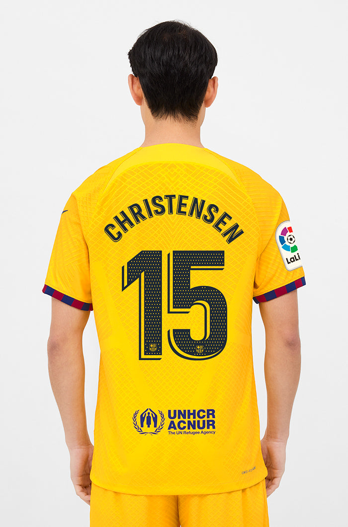 LFP - Camiseta 4ª equipación FC Barcelona 22/23 Edición Jugador - CHRISTENSEN